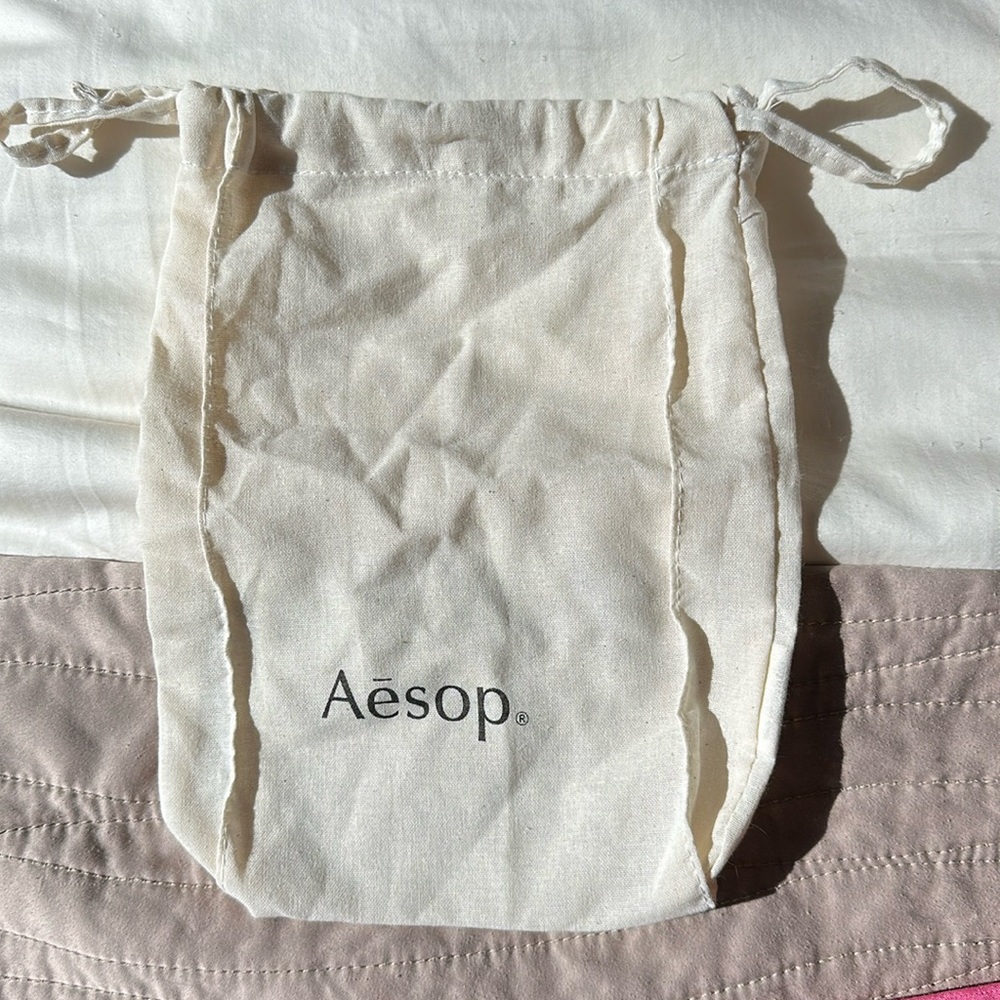 Aesop logo drawstring bag dust bag pouch